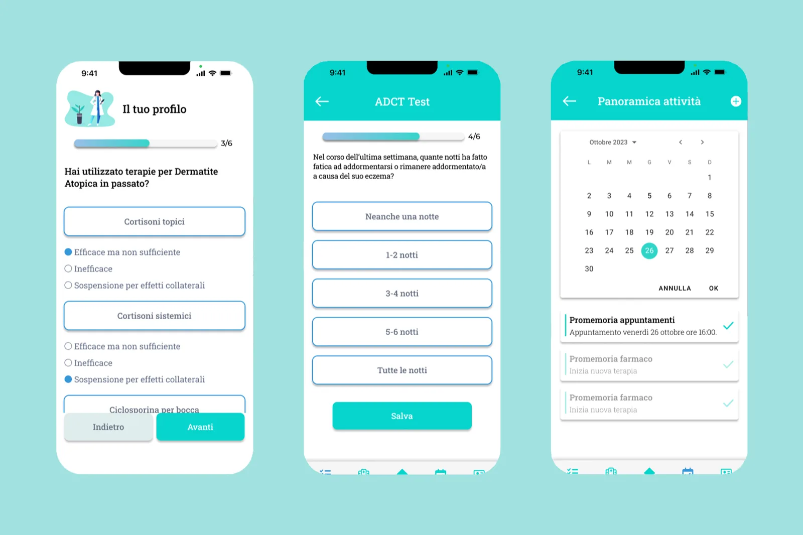 Funzionalità dell'app